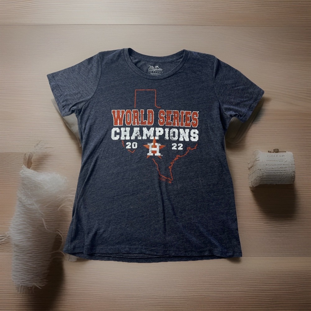 Houston Astros 2022 World Series Champions Shirt Men's 2XL Majestic Gray MLB